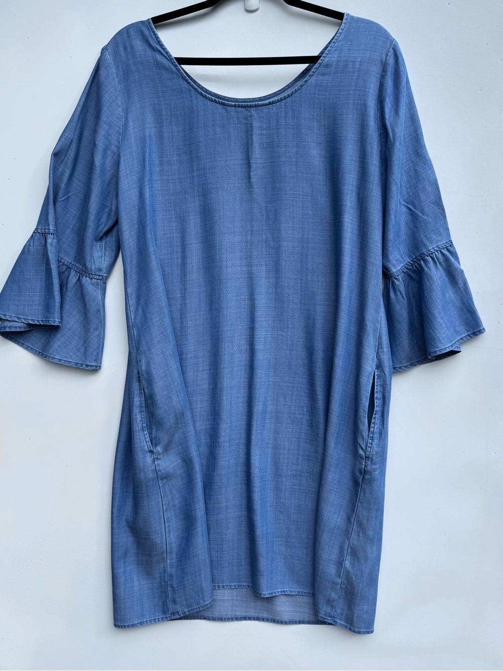 Tommy Bahama Sz M/M Ruffled Bell Sleeves Dress Casual Coastal Cottagecore Beach